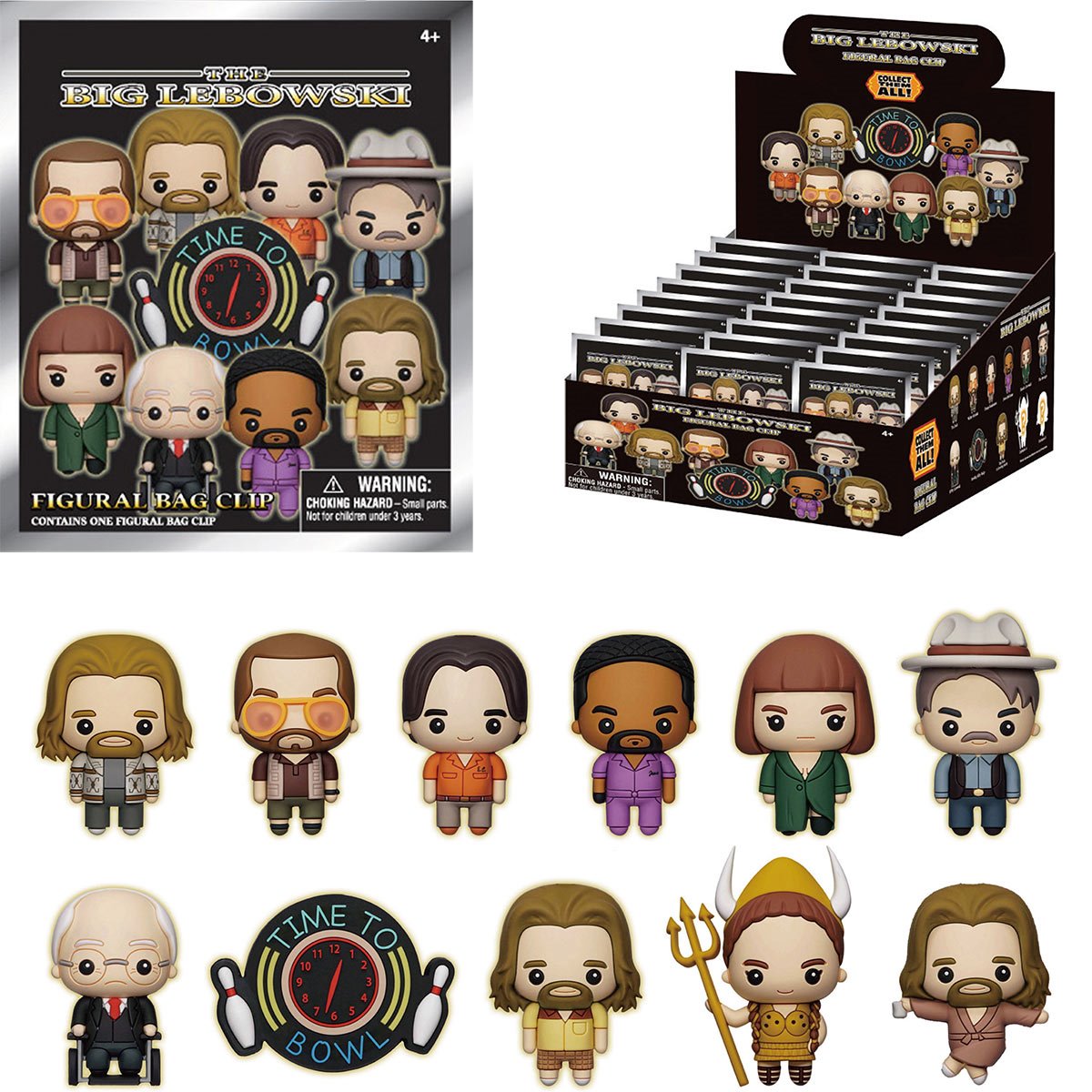 The Big Lebowski 3D Foam Bag Clip Display Case of 24