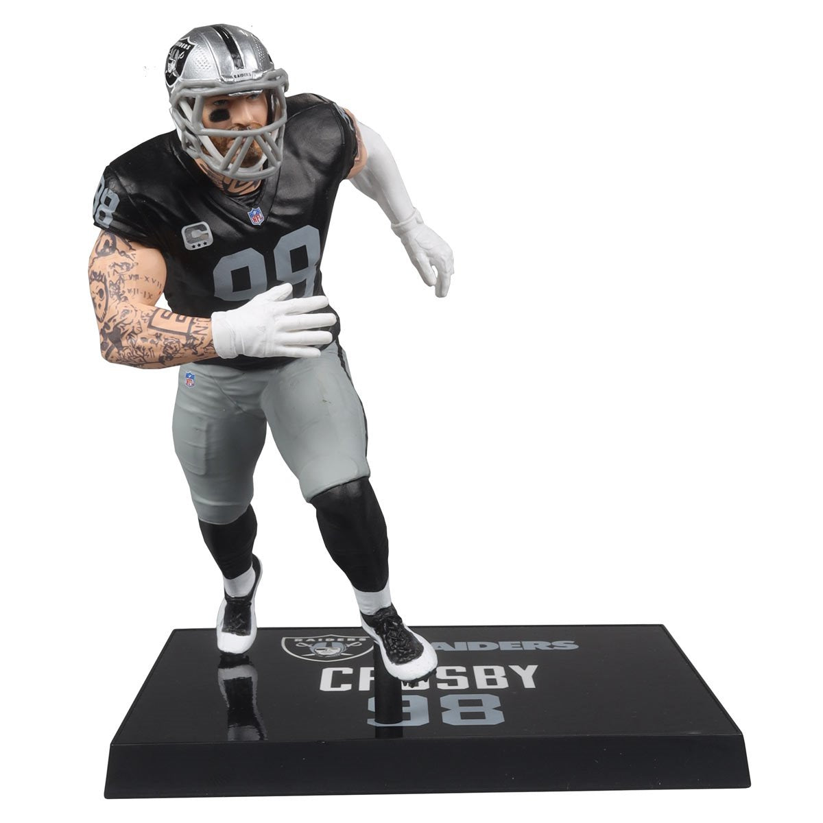 NFL SportsPicks 2024 Wave 2 Las Vegas Raiders Maxx Crosby 7-Inch Scale Posed Figure