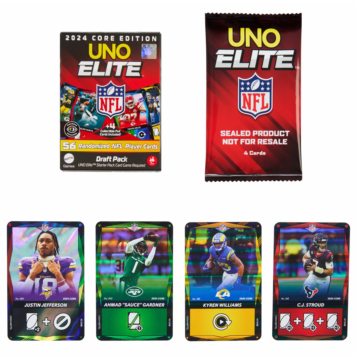 UNO Elite NFL 2024 Core Edition Card Game