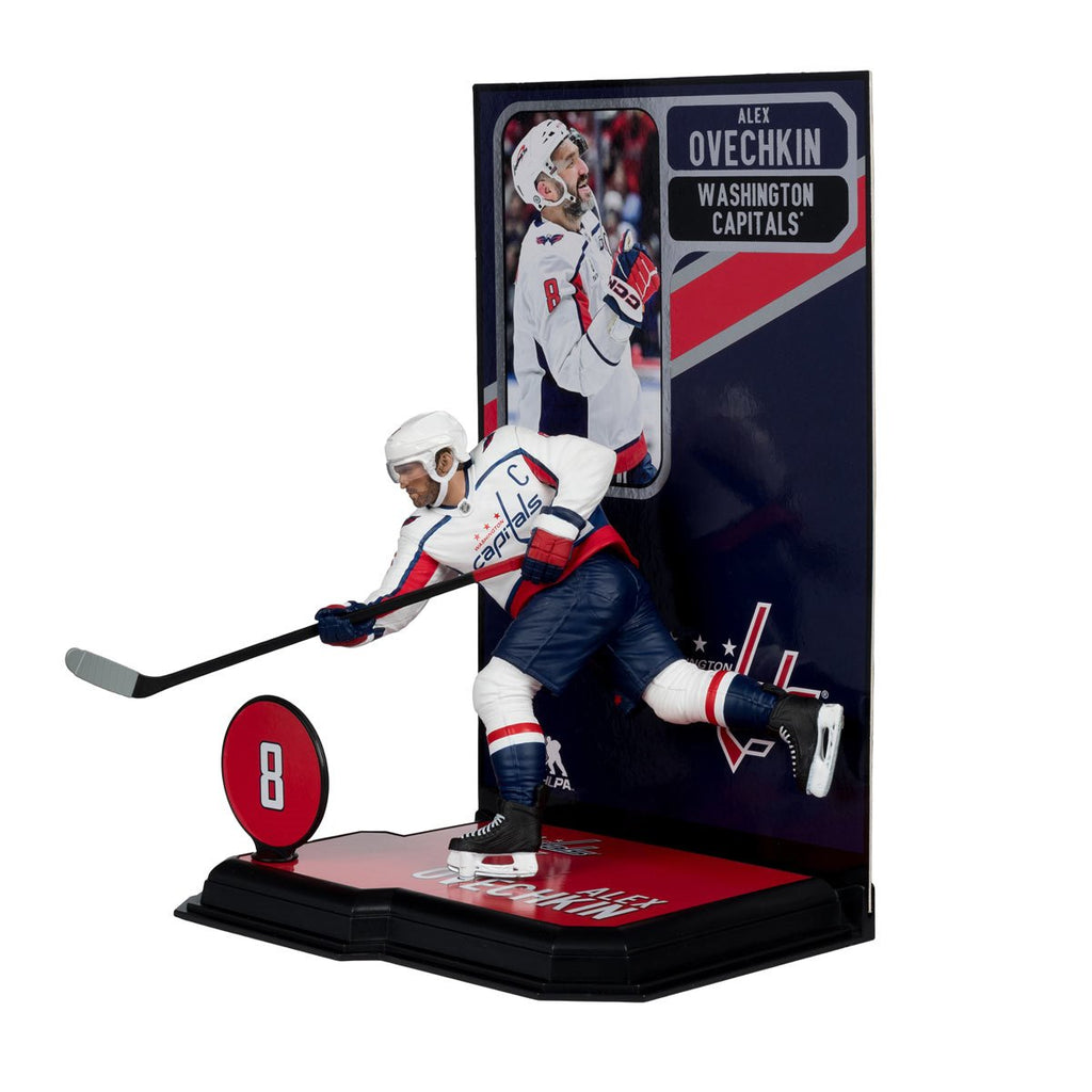 NHL SportsPicks Washington Capitals Alexander Ovechkin White Jersey 7-Inch Posed Figure