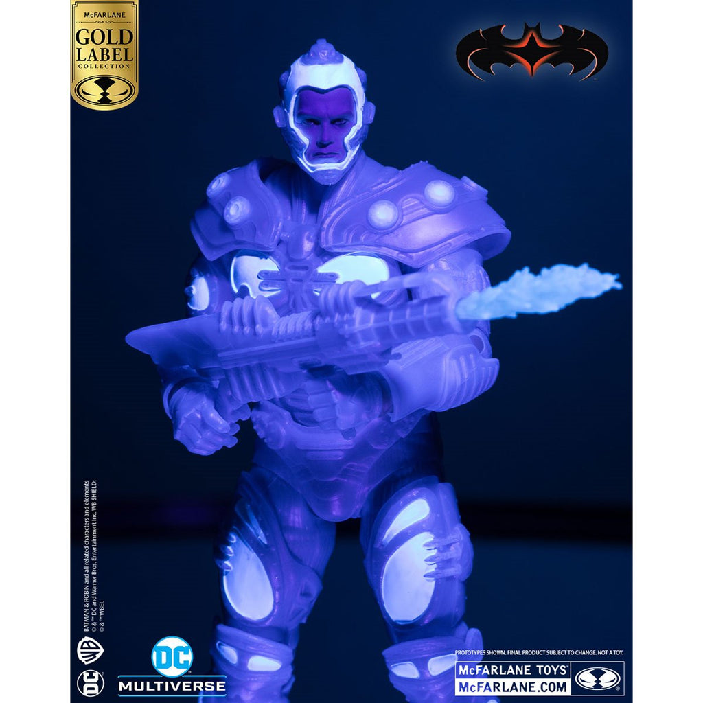 DC Multiverse Batman and Robin Mr. Freeze Black Light Gold Label 7-Inch Action Figure - Entertainment Earth Exclusive