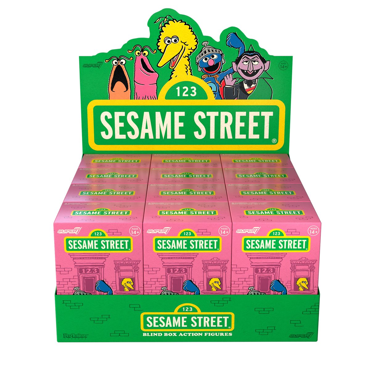 Sesame Street Blind Box Wave 2 3 3/4-Inch ReAction Figure (Single)