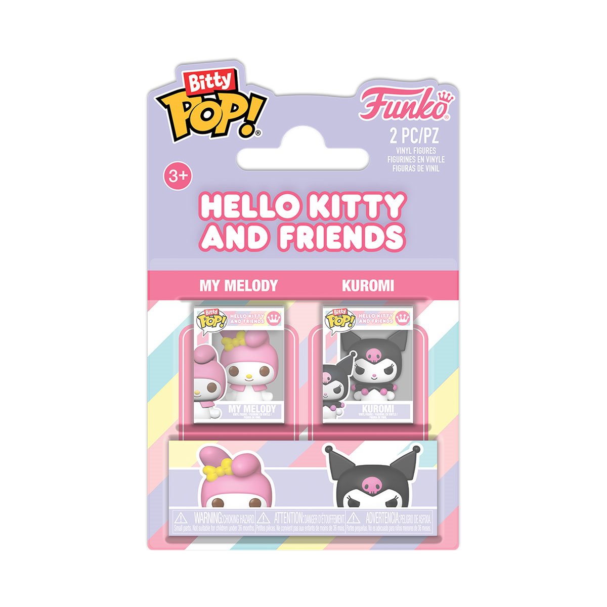 Sanrio My Melody and Kuromi Funko Bitty Pop! Mini-Figure 2-Pack