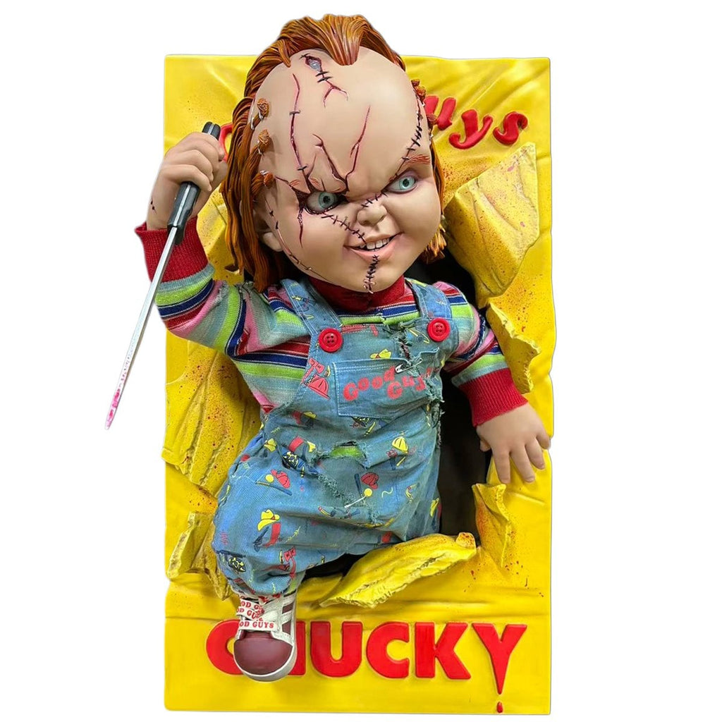 Bride of Chucky Chucky 1:1 Scale Life-Size Wall Sculpture Mount