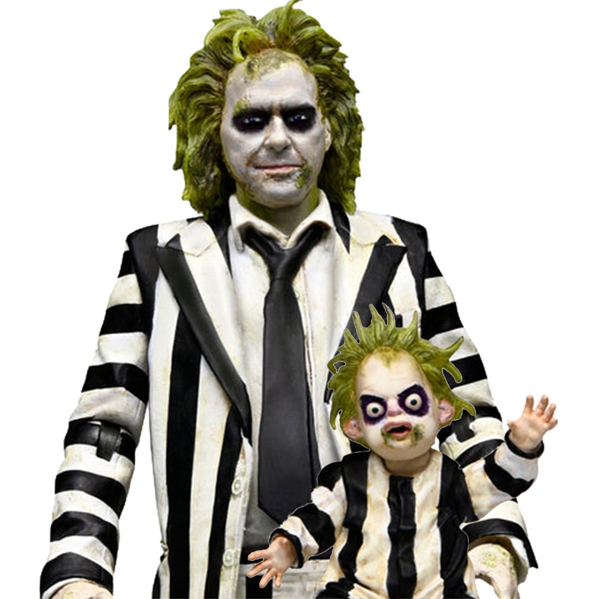 Beetlejuice Beetlejuice Ultimate Striped Suit Beetlejuice 7-Inch Scale Action Figure