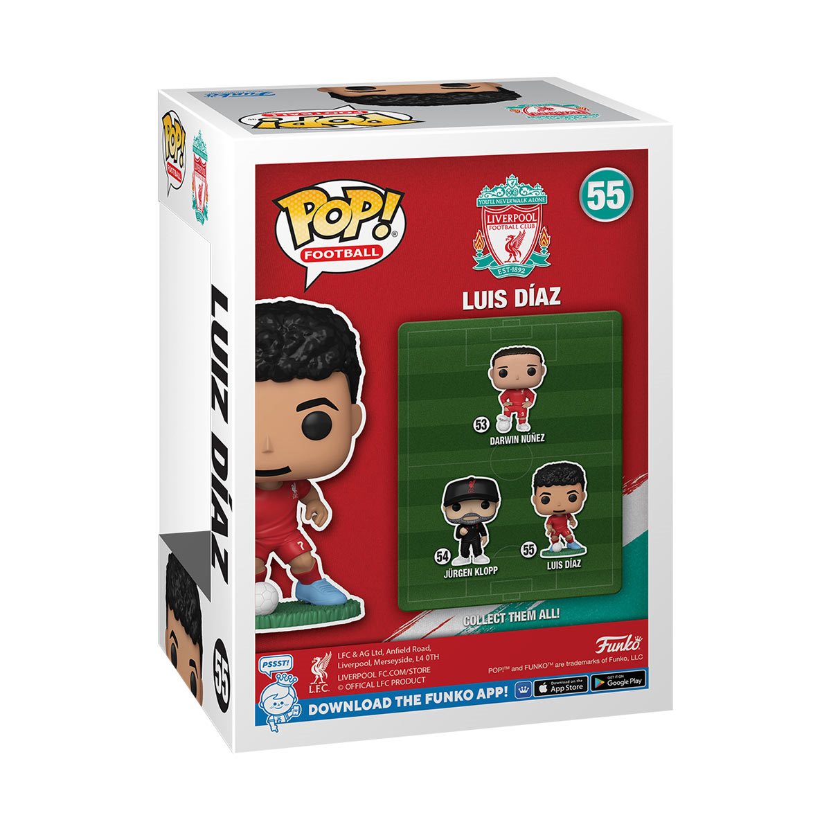 Soccer LFC Luis Diaz Funko Pop! Vinyl Figure #55