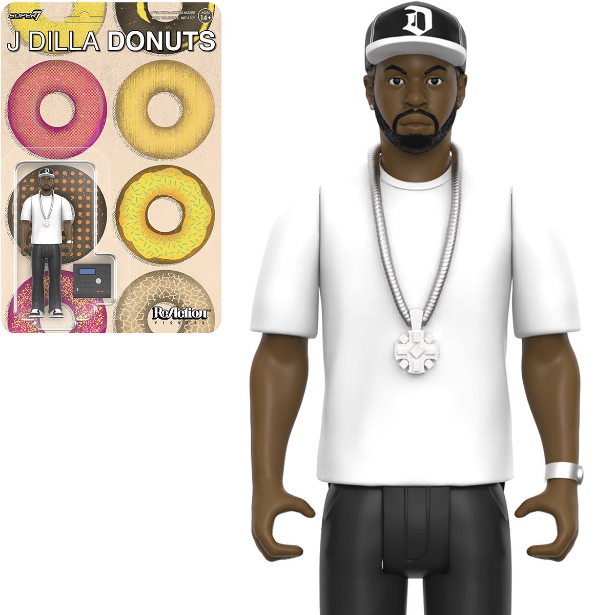 J Dilla (Donuts) 3 3/4-Inch ReAction Figure
