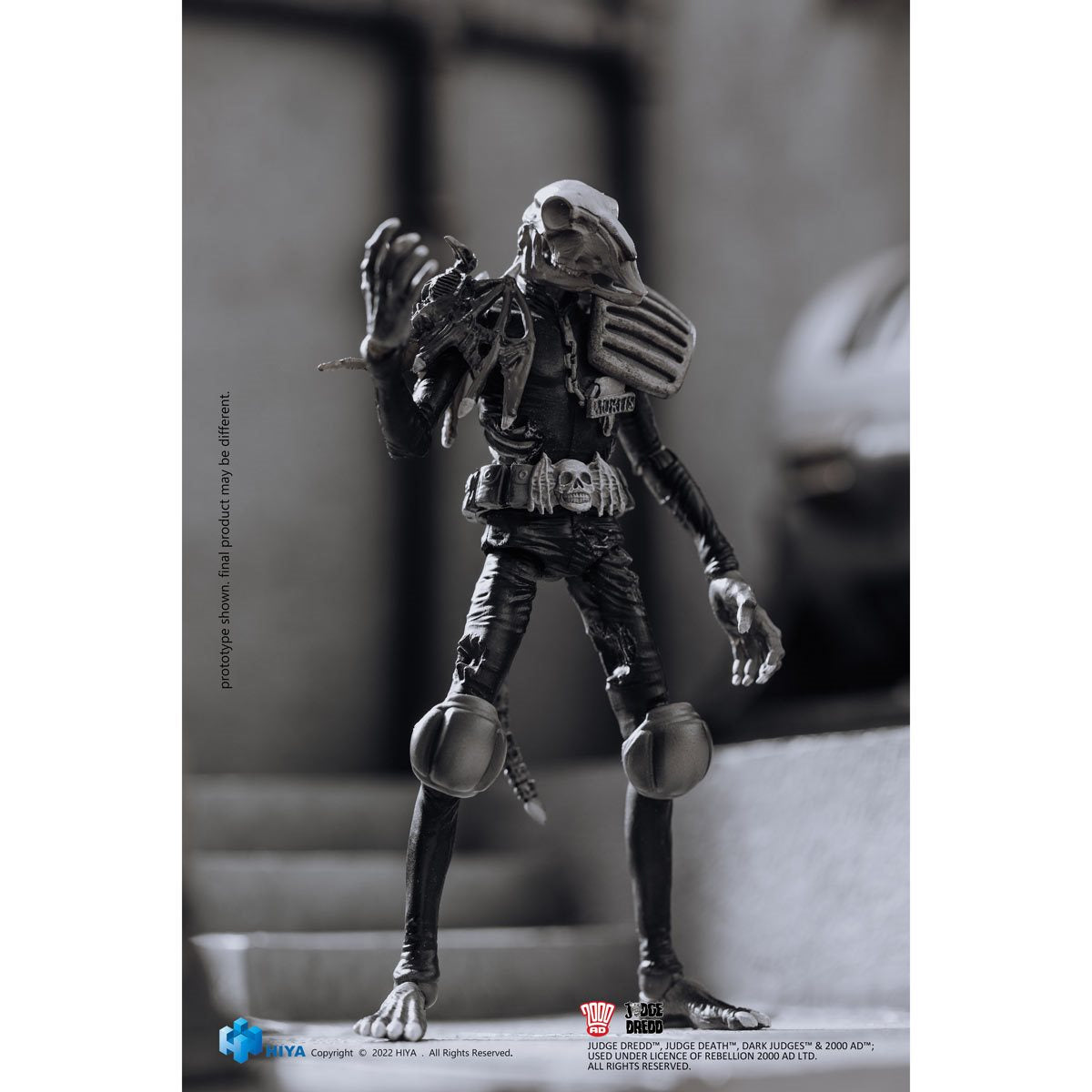 Judge Dredd Judge Mortis Black and White Exquisite Mini Series 1:18 Scale Action Figure
