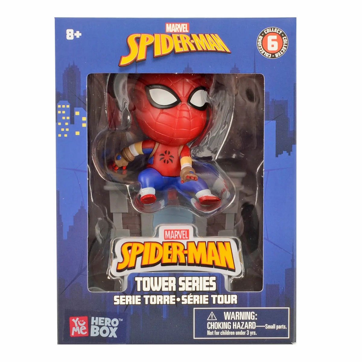 Spider-Man HeroBox Tower Series Window Box Mini-Figure Case of 6