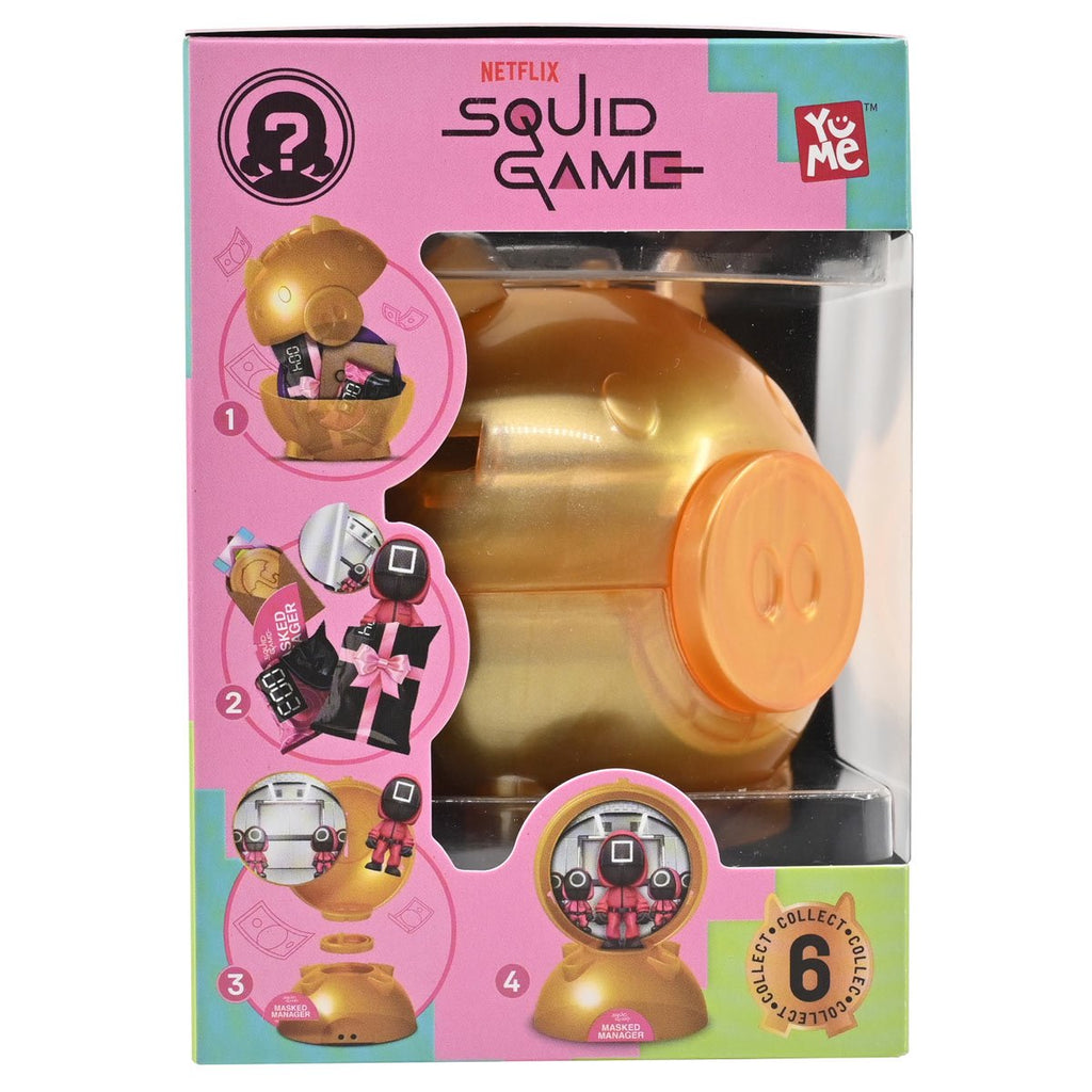 Squid Game Piggy Bank Capsule Blind-Box Mini-Figure Case of 6
