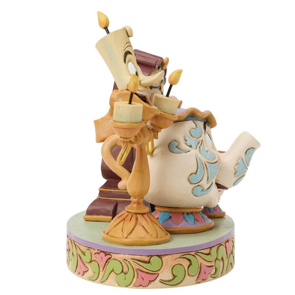 Disney Traditions Beauty and the Beast Lumiere, Mrs. Potts & Cogsworth Statue