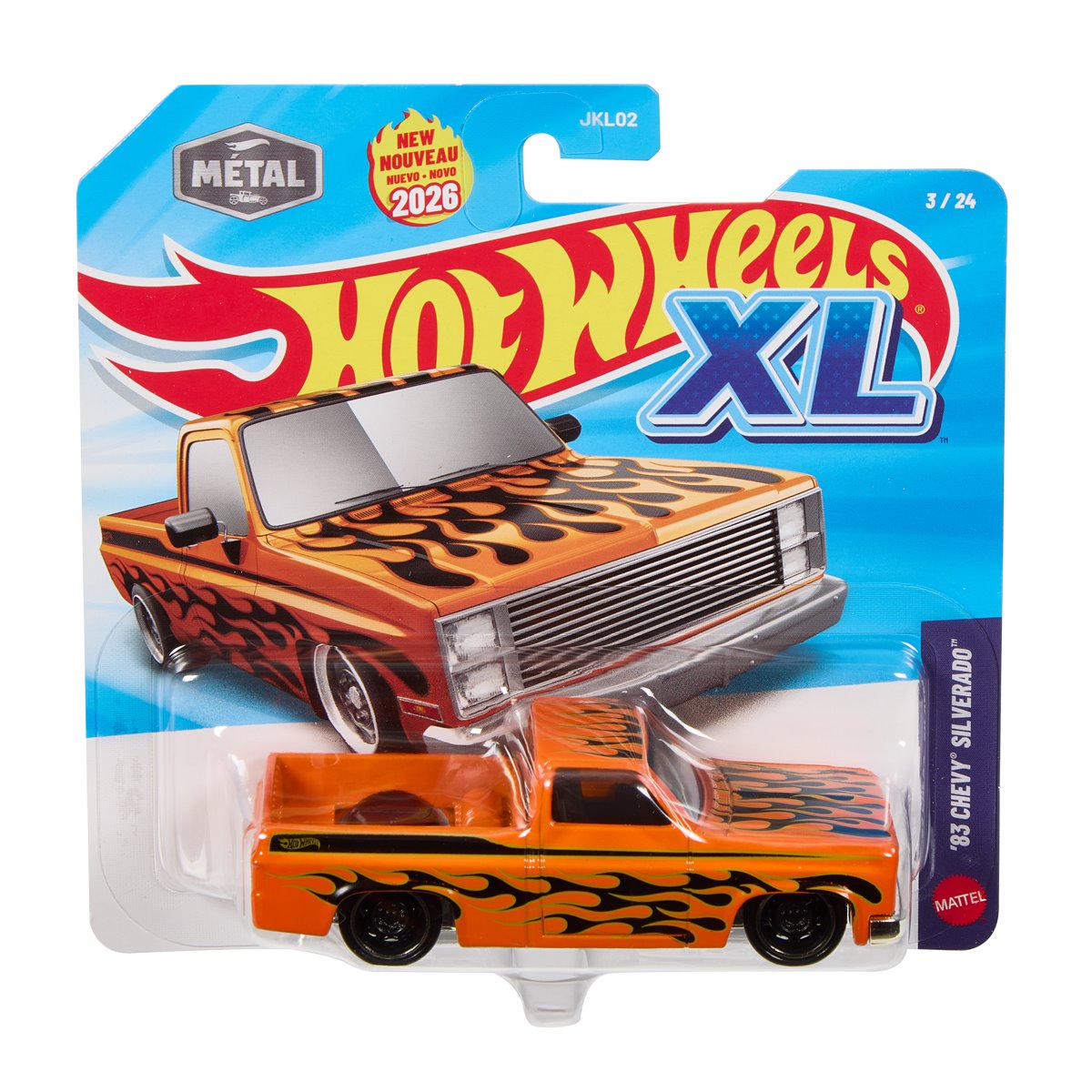 Hot Wheels XL Vehicles 1:43 Scale 2026 Mix 1 Case of 6