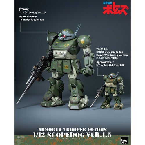 Armored Trooper Votoms Scopedog Version 1.5 1:12 Scale Action Figure
