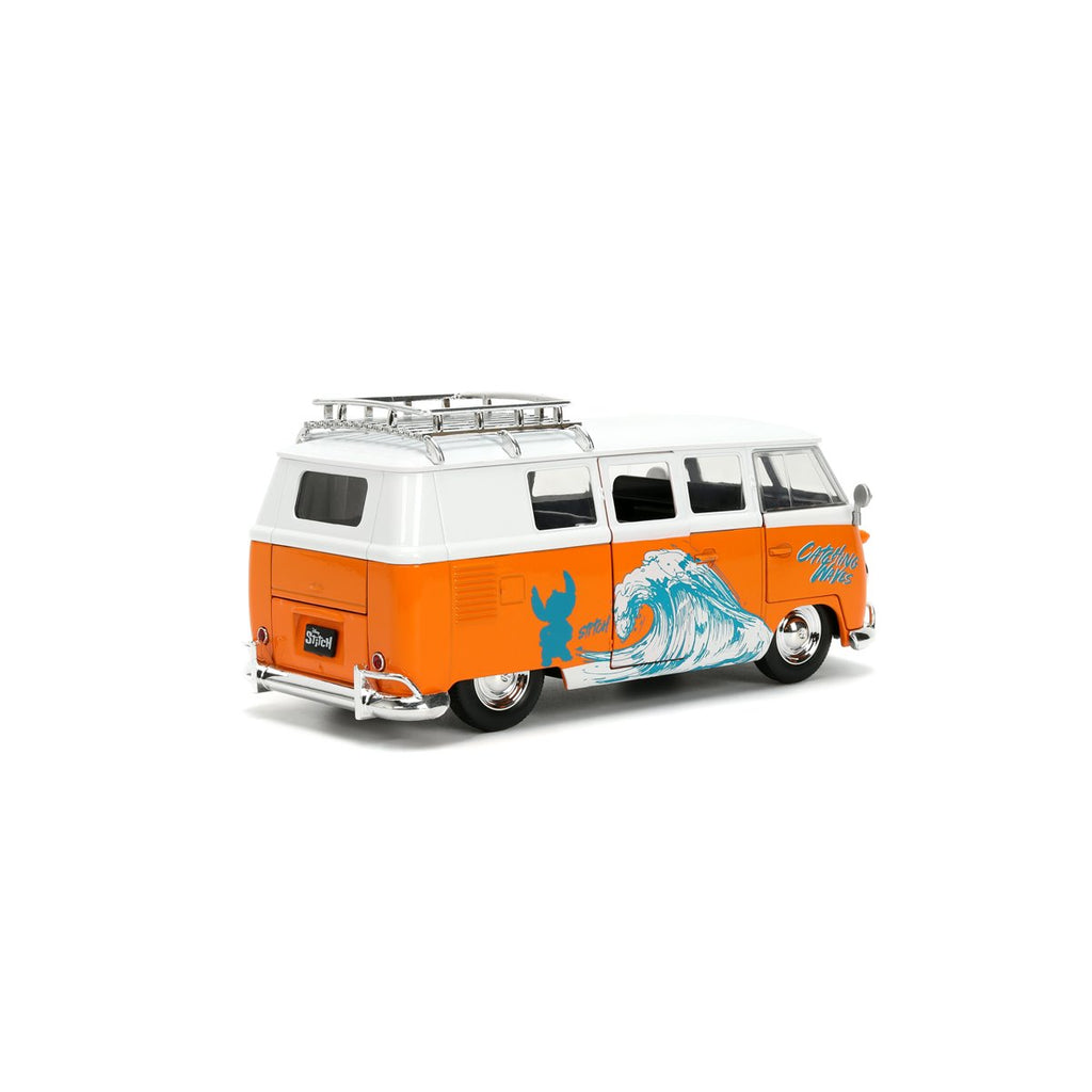 Hollywood Rides Lilo & Stitch 1961 Volkswagen Bus 1:24 Scale Die-Cast Metal Vehicle with Stitch Figure