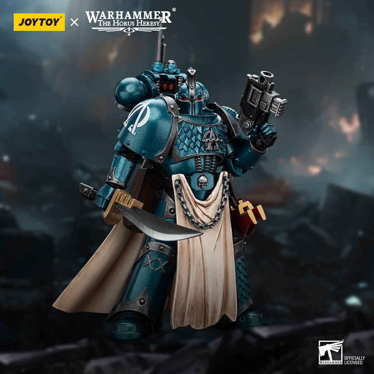 Joy Toy Warhammer The Horus Heresy Alpha Legion Legion Praetor Power Sword 1:18 Scale Action Figure