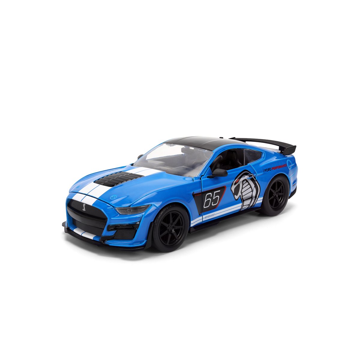 Bigtime Muscle 2020 Blue Ford Mustang Shelby GT500 1:24 Scale Die-Cast Metal Vehicle