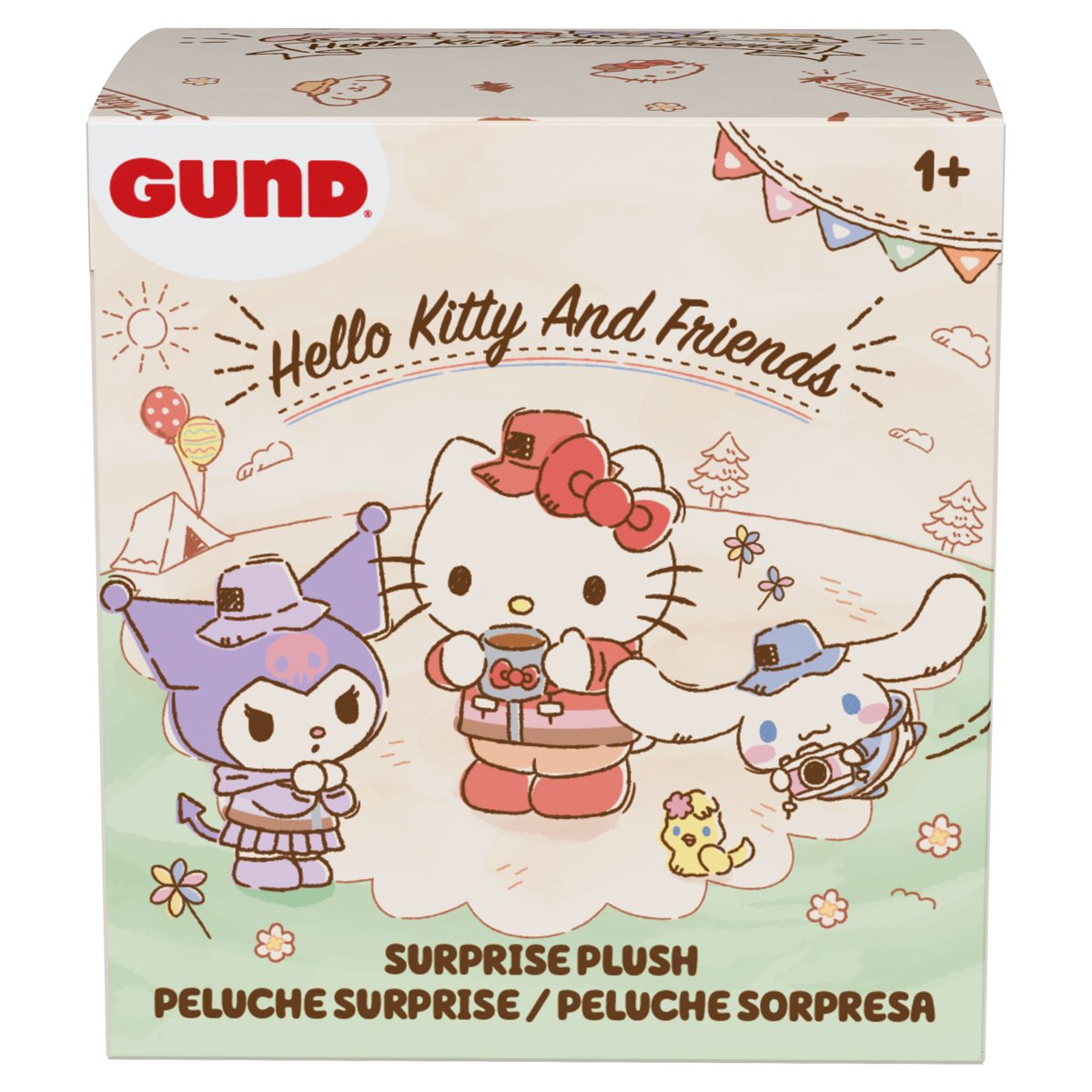 Sanrio Hello Kitty and Friends Camp Plush Key Chain Blind Box Case of 12