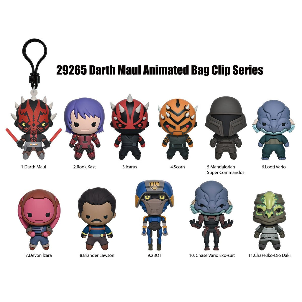 Star Wars: Maul - Shadow Lord 3D Foam Bag Clip Random 6-Pack