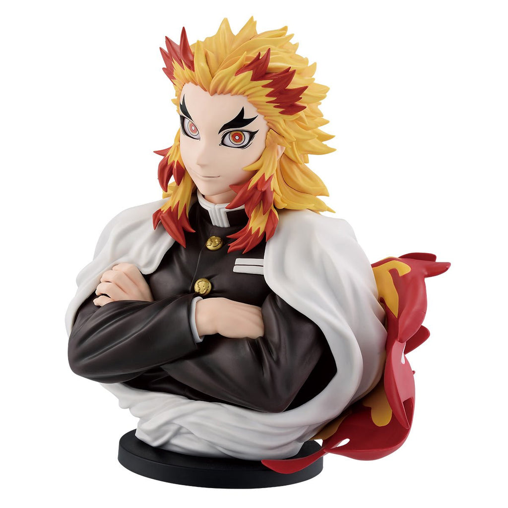 Demon Slayer: Kimetsu no Yaiba Kyojuro Rengoku Set Your Heart Ablaze Art Scale Bust