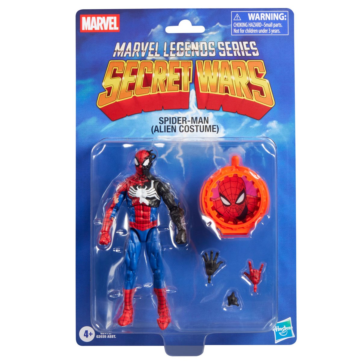 Secret Wars Marvel Legends Series Spider-Man (Alien Costume) 6-Inch Action Figure