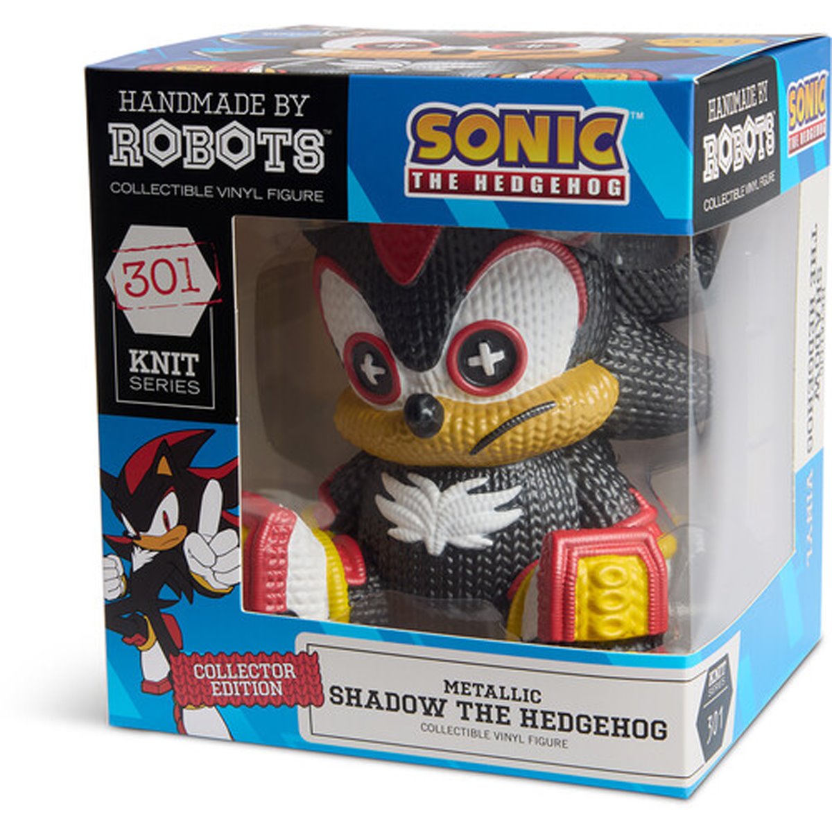 Sonic the Hedgehog Shadow #301 Metallic Handmade By Robots Vinyl Figure