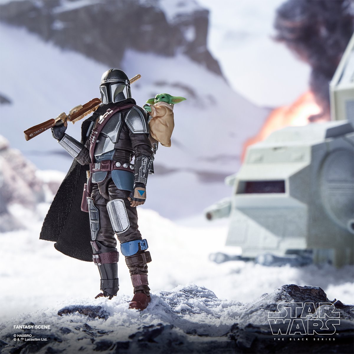 Star Wars The Vintage Collection The Mandalorian & Grogu Deluxe 3 3/4-Inch Action Figure
