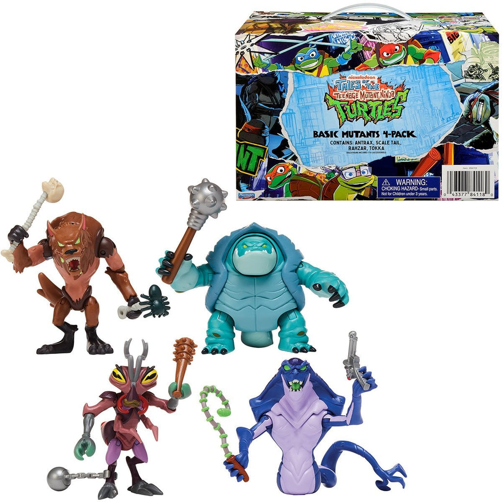 Tales of the Teenage Mutant Ninja Turtles Mutants Antrax Scale Tail Tokka Rahzar Action Figure 4-Pack