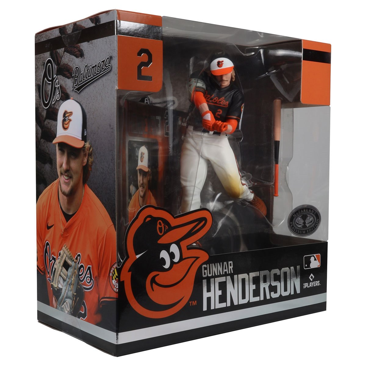 MLB SportsPicks Baltimore Orioles Gunnar Henderson 7-Inch Posed Figure Case of 6