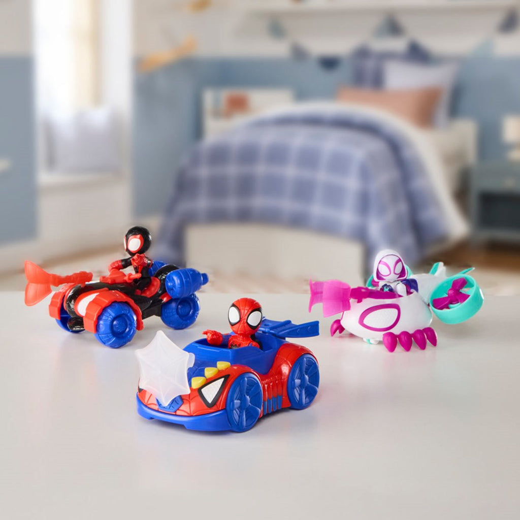 Spider-Man Spidey and his Amazing Friends Action Figure and Toy Vehicle 3-Pack