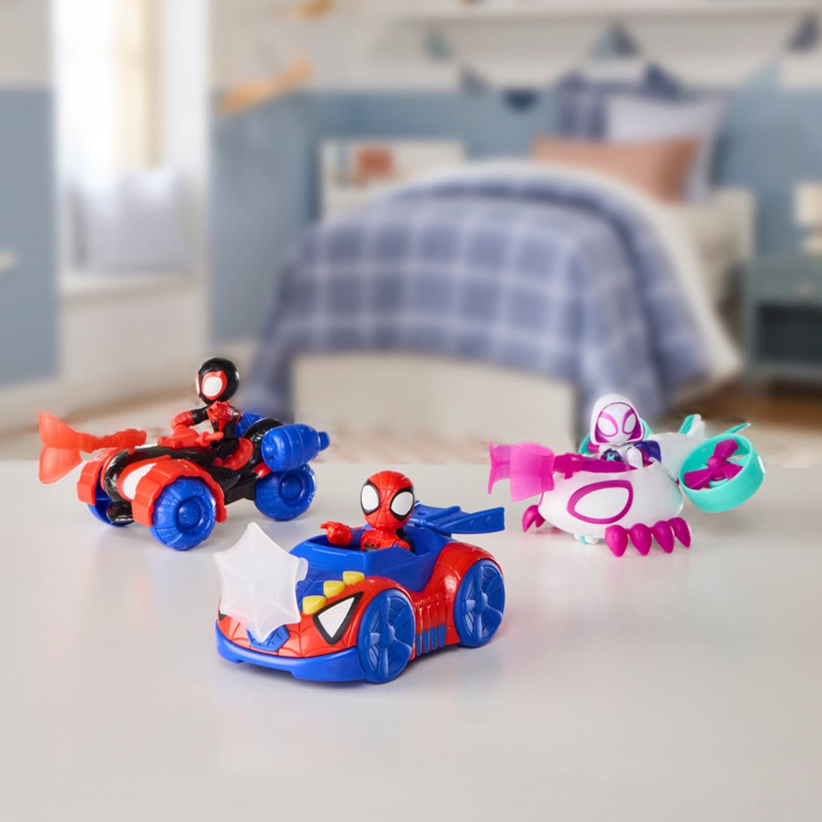 Spider-Man Spidey and his Amazing Friends Action Figure and Toy Vehicle 3-Pack