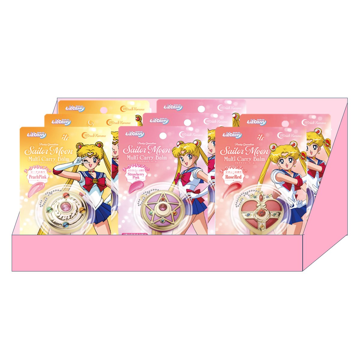 Sailor Moon Lip/Cheek Balm Display of 8