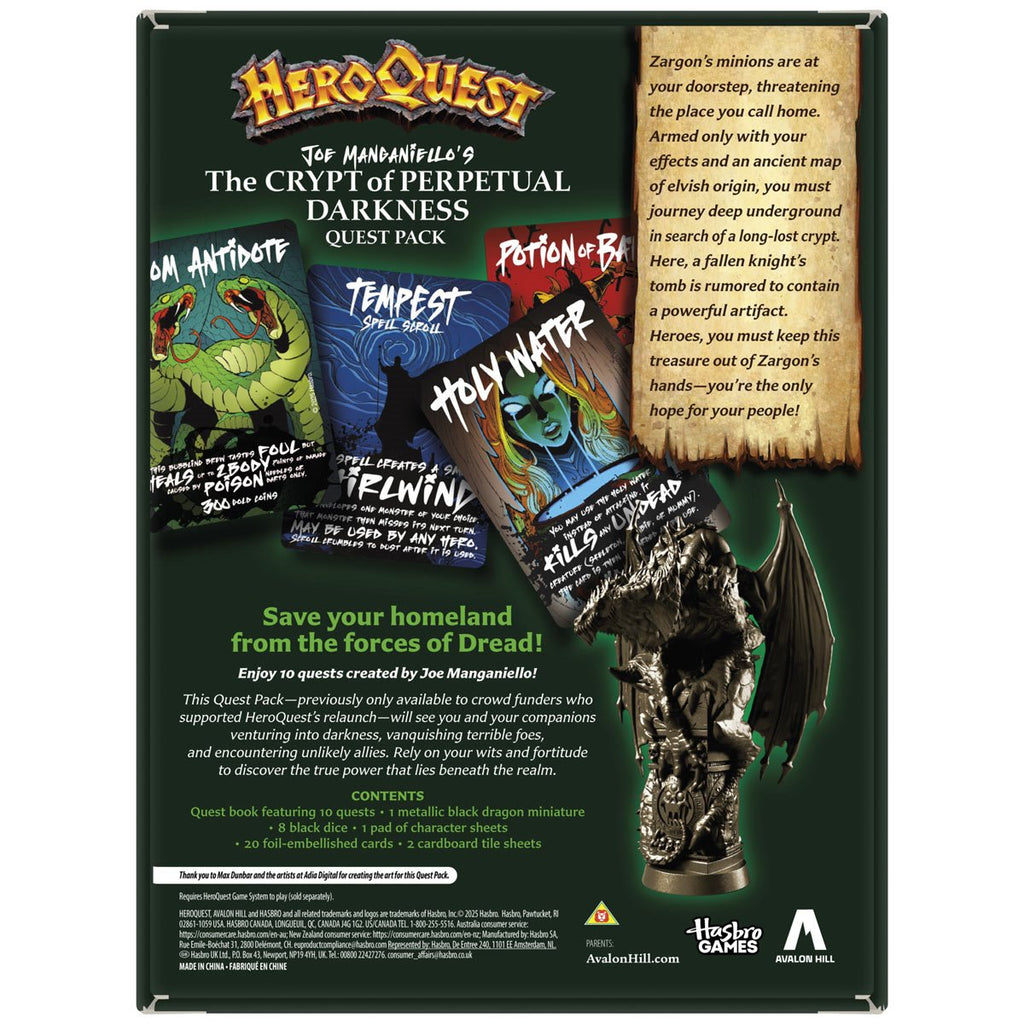 HeroQuest Joe Manganiello's The Crypt of Perpetual Darkness Quest Pack