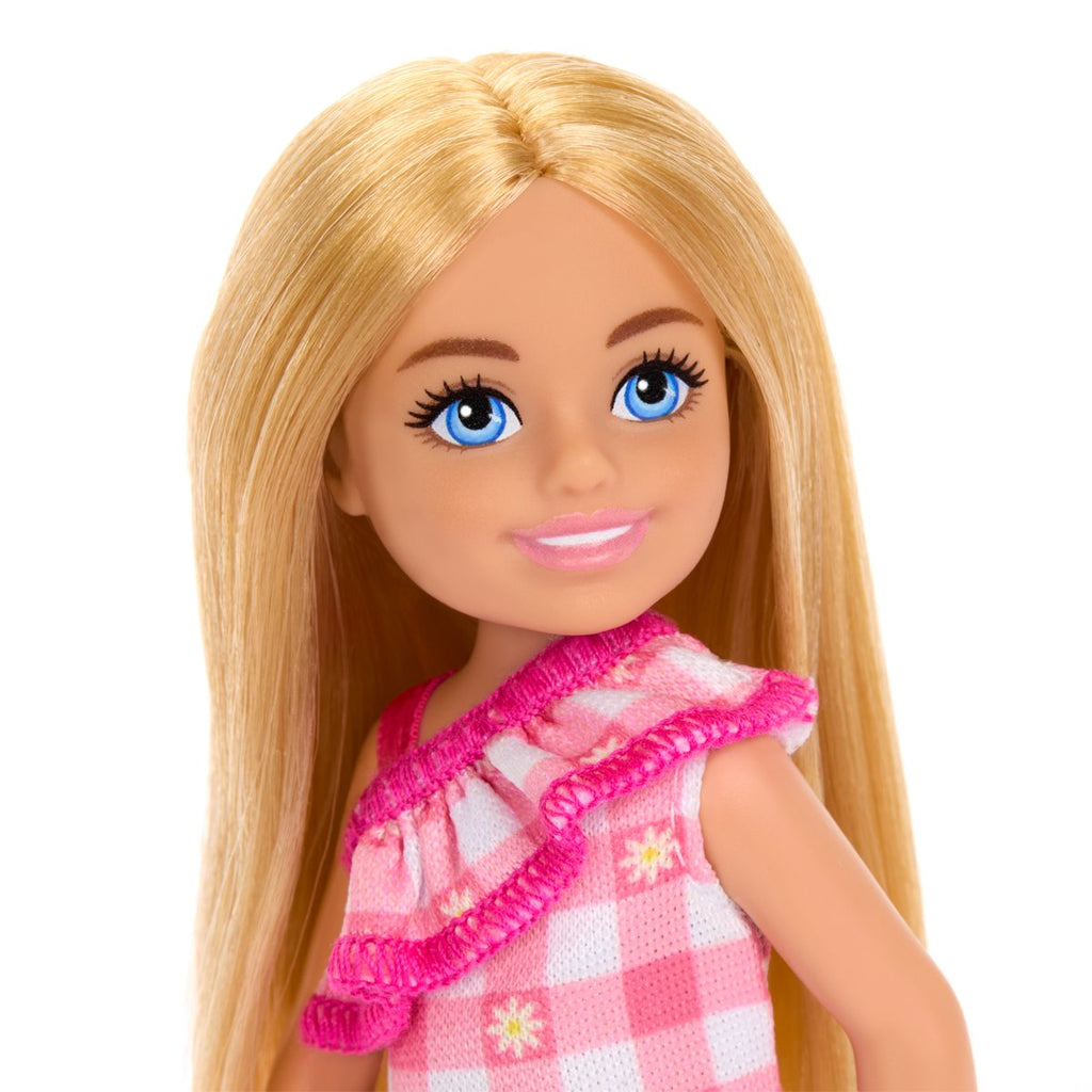 Barbie Chelsea Pink Plaid Dress Doll
