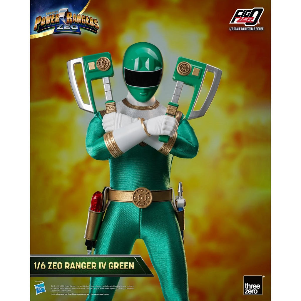 Power Rangers Zeo Green Zeo Ranger IV FigZero 1:6 Scale Action Figure