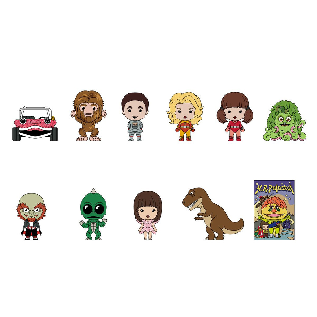 Sid & Marty Krofft Channel Series 1 3D Foam Bag Clip Random 6-Pack