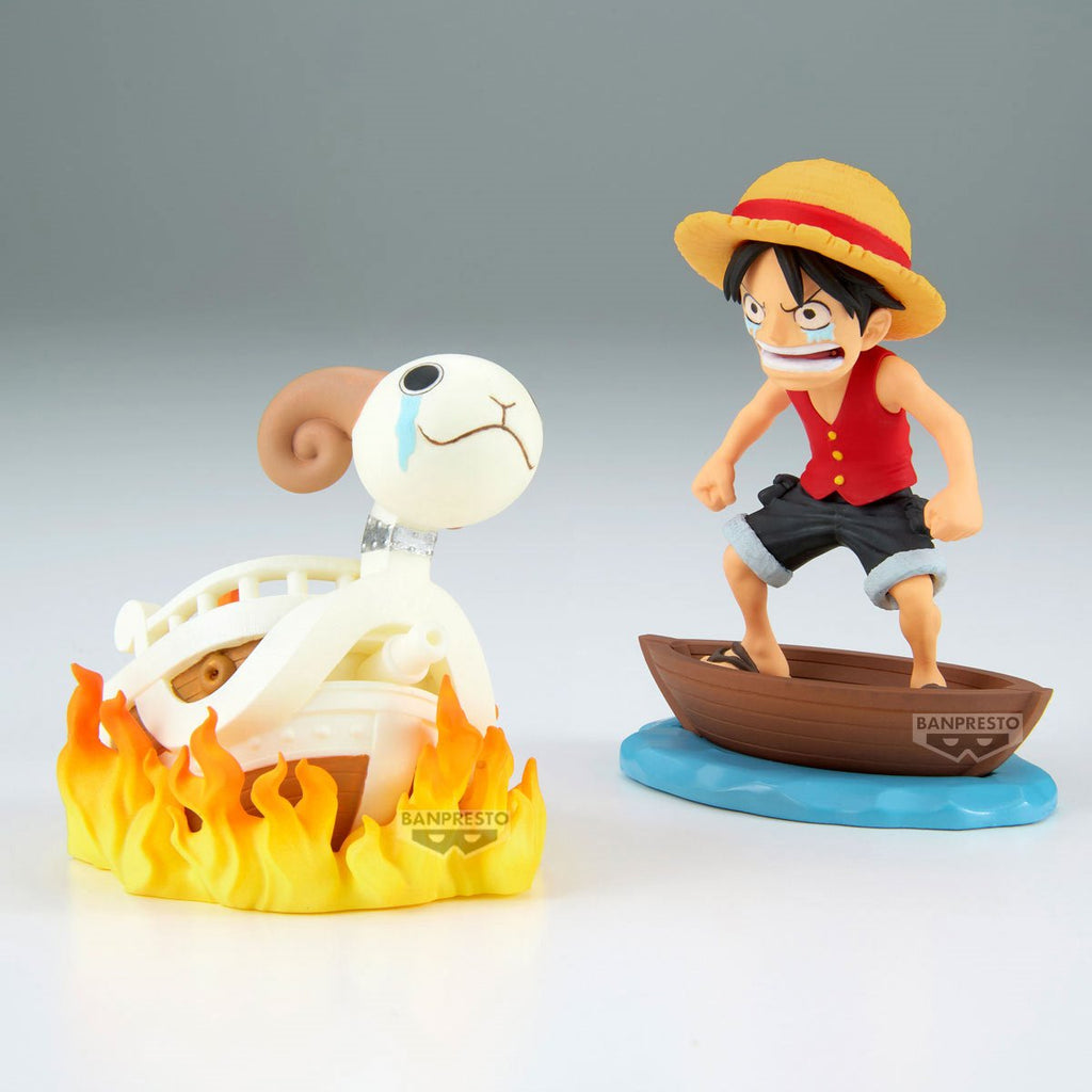 One Piece Monkey D. Luffy and Going Merry World Collectable Figure Log Stories Statue