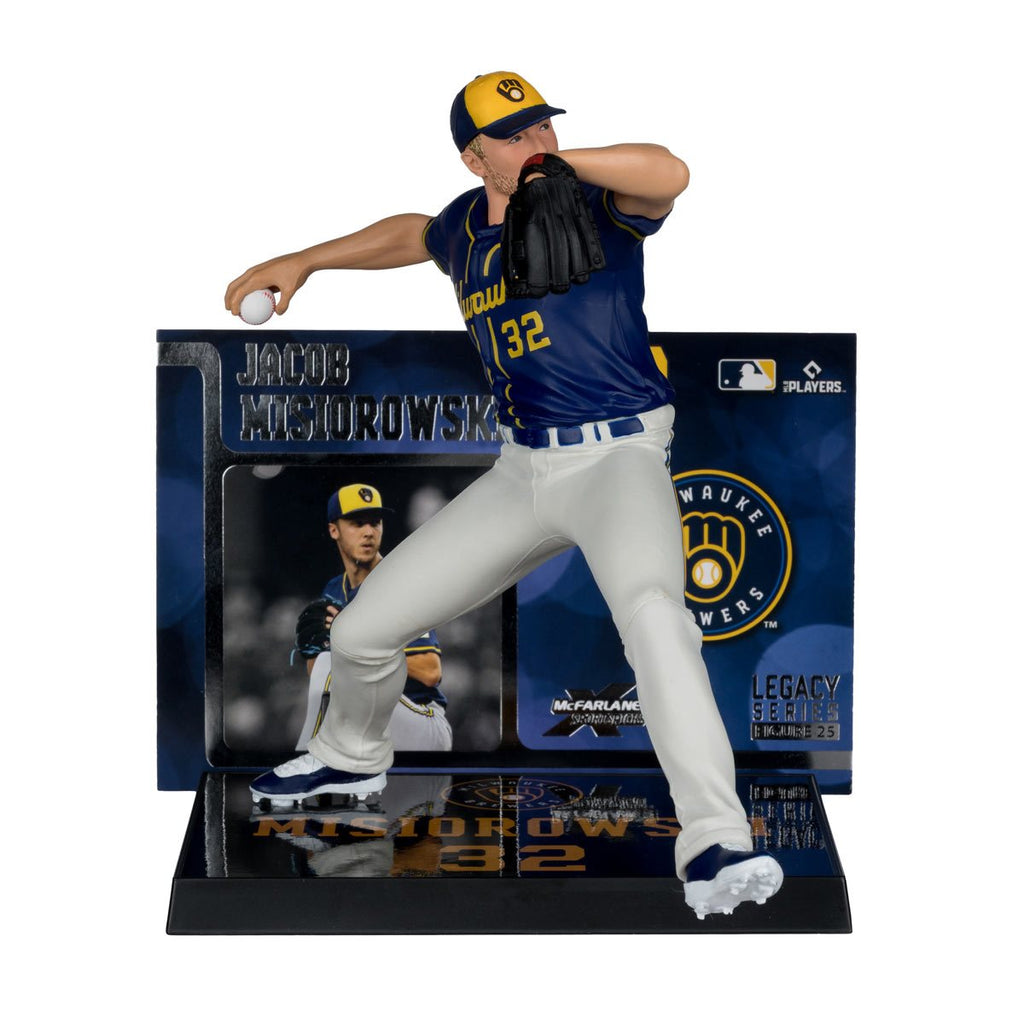 MLB SportsPicks Milwaukee Brewers Jacob Misiorowski 7-Inch Posed Figure