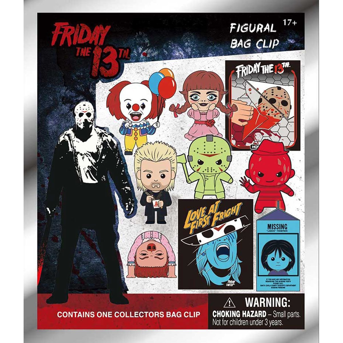 WB Horror Series 9 3D Foam Bag Clip Random 6-Pack