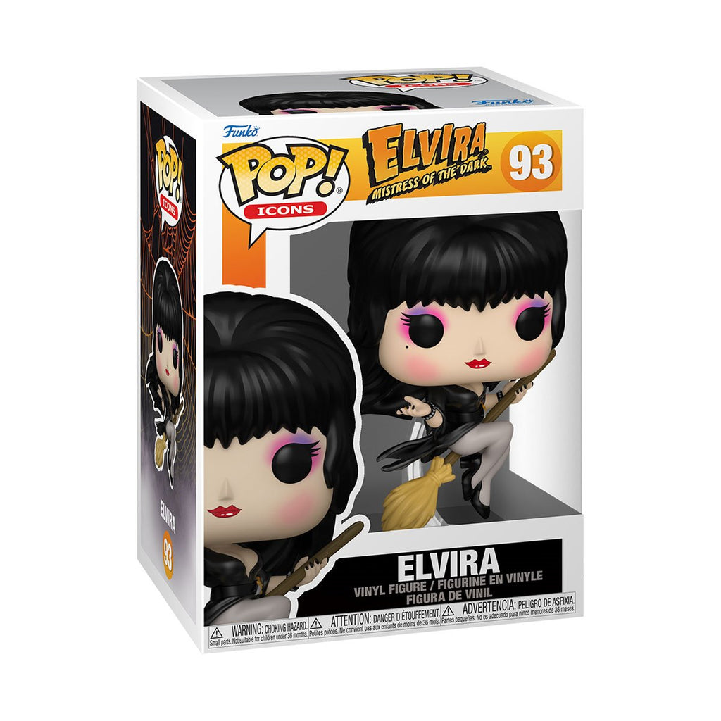 Elvira: Mistress of the Dark Elvira with Broom Funko Pop! Vinyl Figure #93