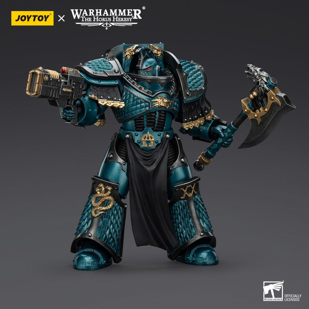 Joy Toy Warhammer The Horus Heresy Alpha Legion Lernaean Terminator with Volkite Charger 1:18 Scale Action Figure