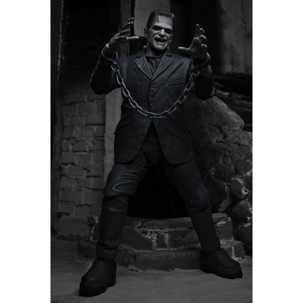 Universal Monsters Ultimate Frankenstein Black and White 7-Inch Scale Action Figure