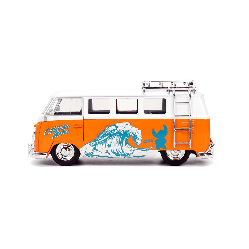 Hollywood Rides Lilo & Stitch 1961 Volkswagen Bus 1:24 Scale Die-Cast Metal Vehicle with Stitch Figure