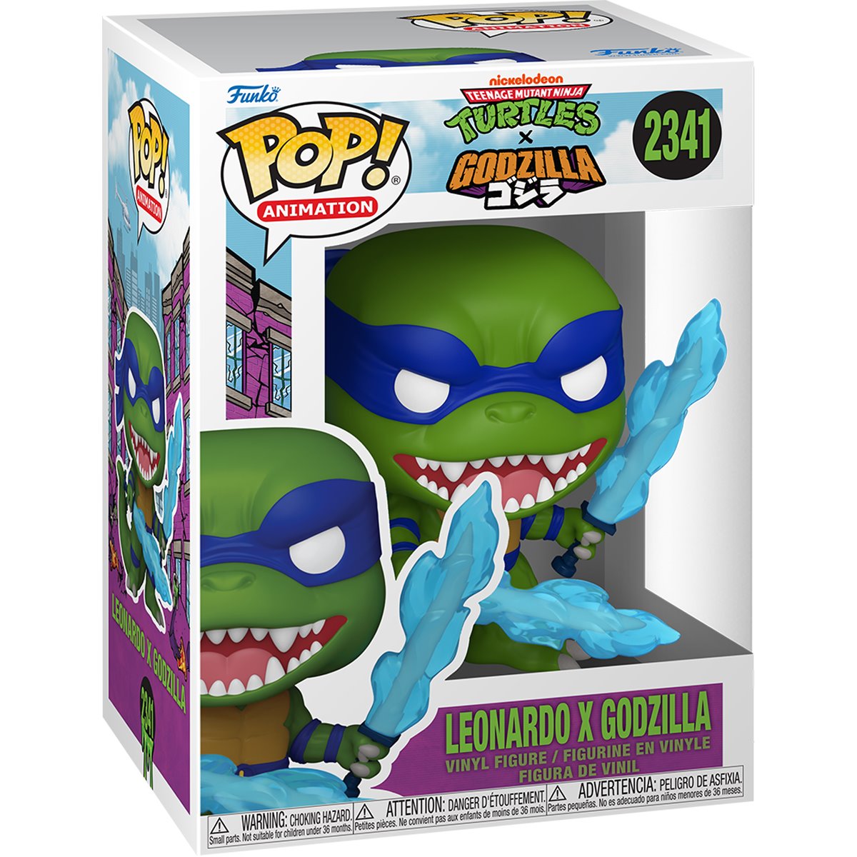 Teenage Mutant Ninja Turtles x Godzilla Leonardo x Godzilla Funko Pop! Vinyl Figure #2341