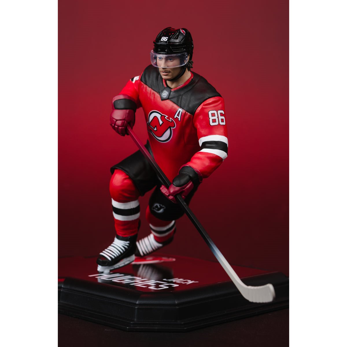 NHL SportsPicks New Jersey Devils Jack Hughes 7-Inch Posed Figure