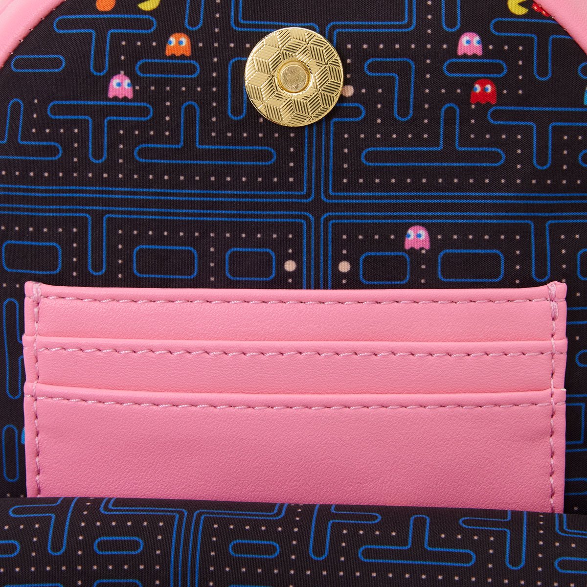 Pac-Man Pinky Ghost Glow-in-the-Dark Sling Crossbody Bag