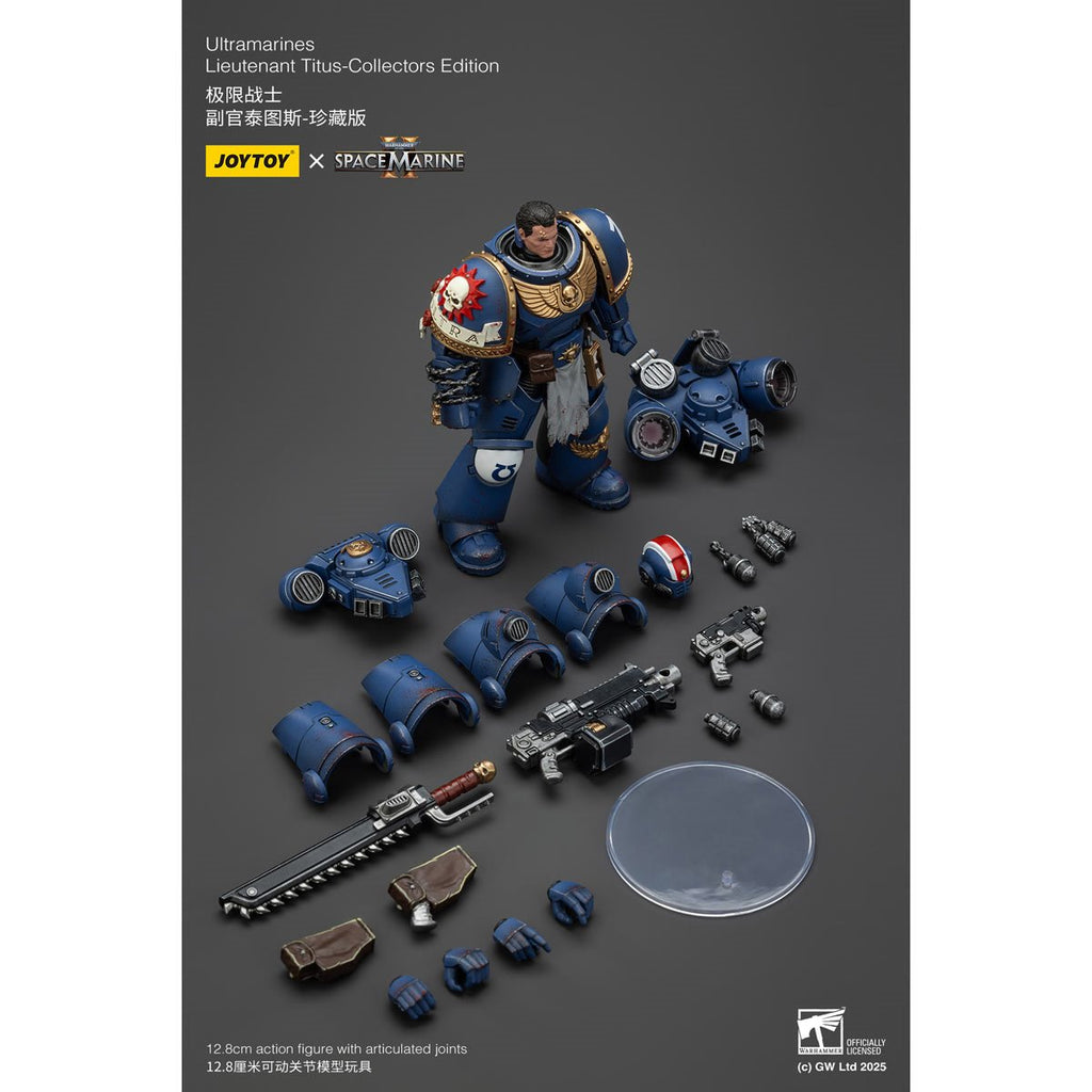 Joy Toy Warhammer Space Marine II Ultramarines Lieutenant Titus Collectors Edition 1:18 Scale Action Figure