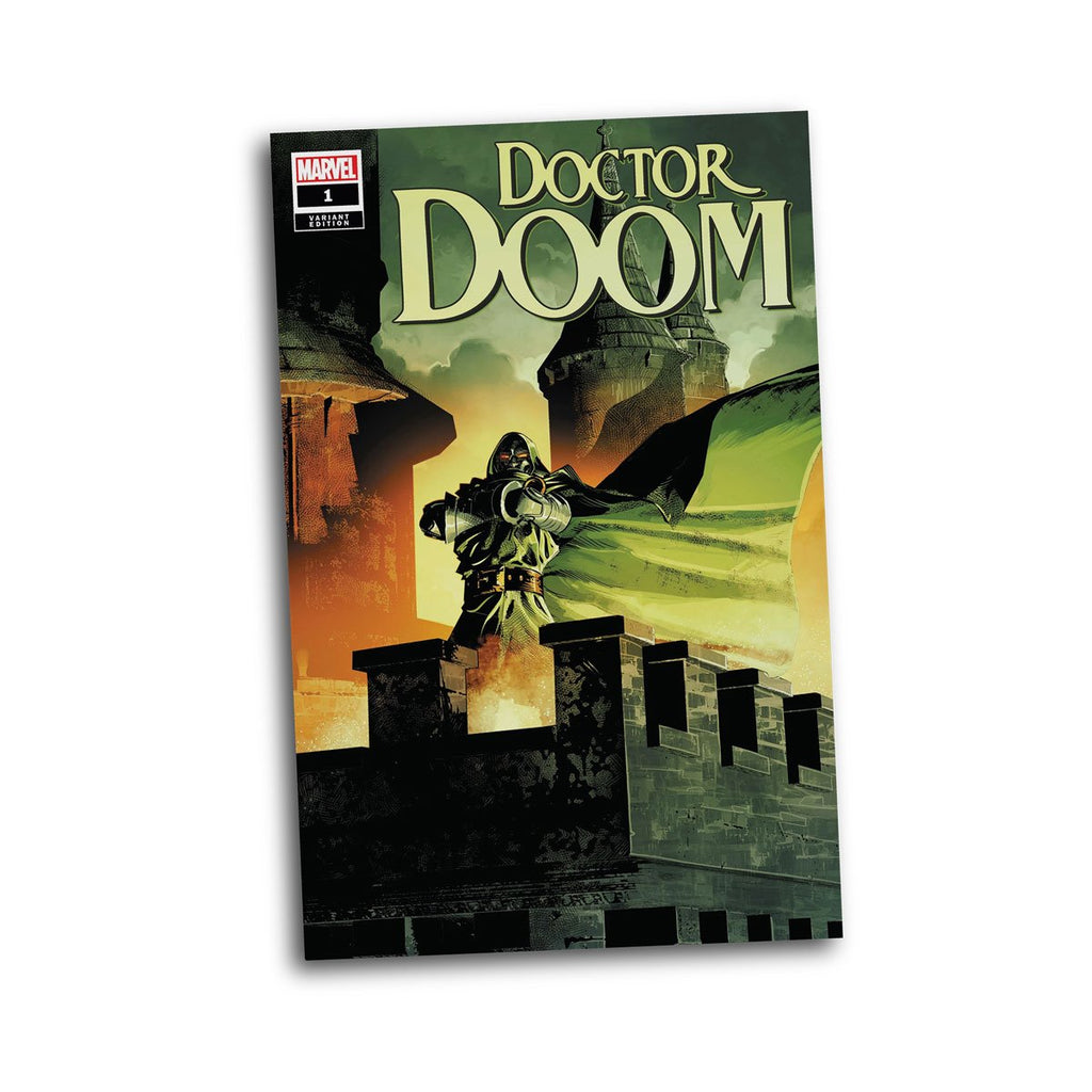 Marvel Wave 8 Doctor Doom #1 1:6 Scale Posed Figure with Scene and Comic