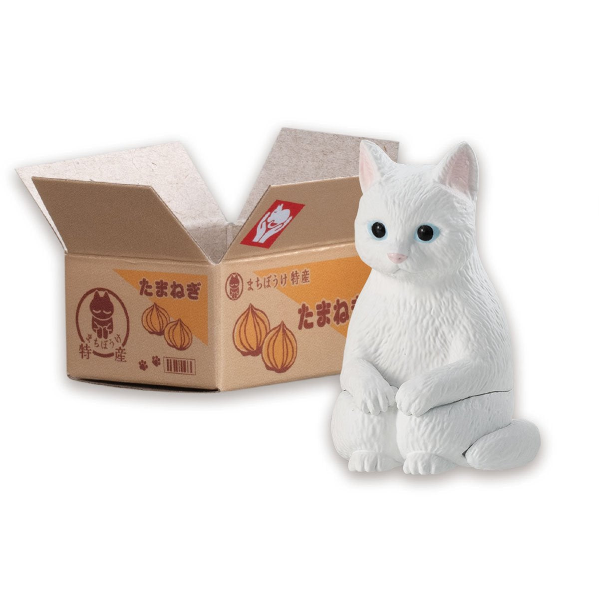 Machiboke Still Waiting Cat in a Box Blind Mini-Figure Display Case of 20