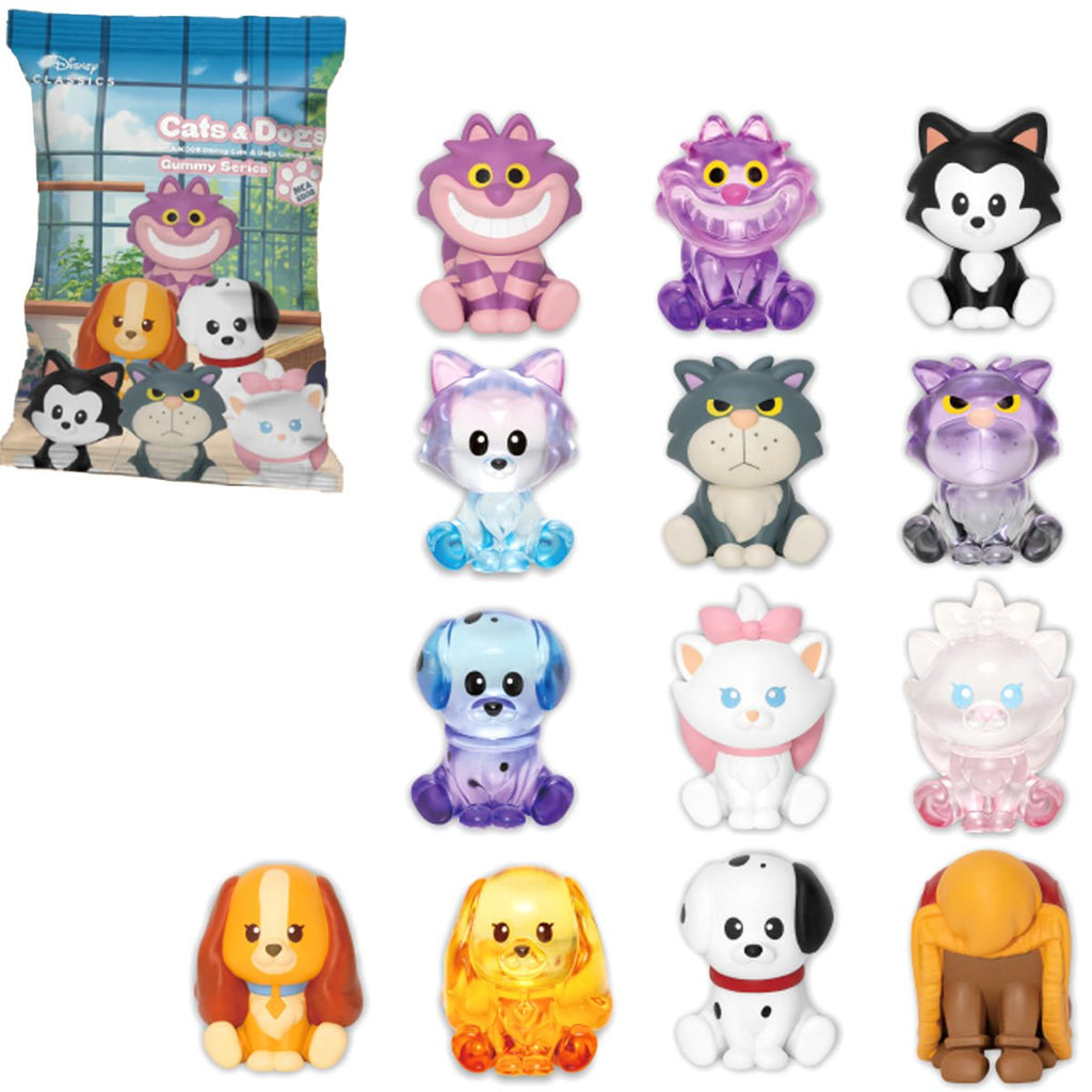 Disney Cats and Dogs Gummy Series MMEA-002 Mini-Figure Blind Box Case of 24