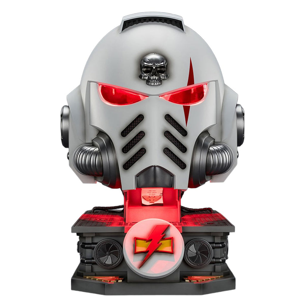 Joy Toy Warhammer 40,000 White Scars MKX 1:1 Scale Roleplay Helmet Prop Replica with Stand